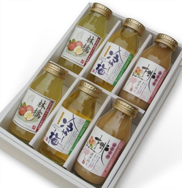 画像3: 南信州産ジュース 飲みきり6本ギフトセットB(りんご&冷やし梅&もも)　 (3)