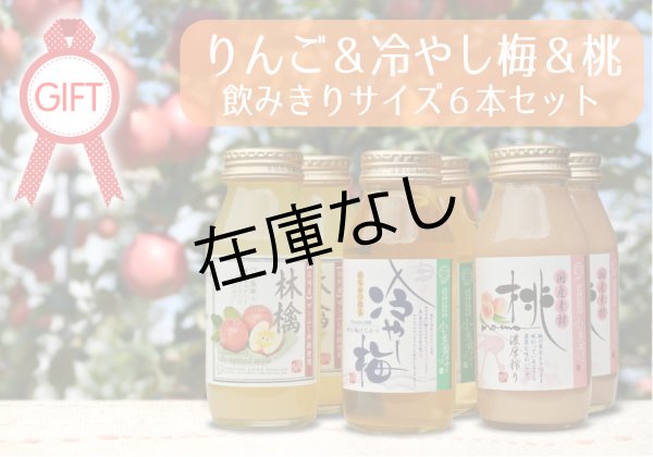 画像1: 南信州産ジュース 飲みきり6本ギフトセットB(りんご&冷やし梅&もも)　 (1)